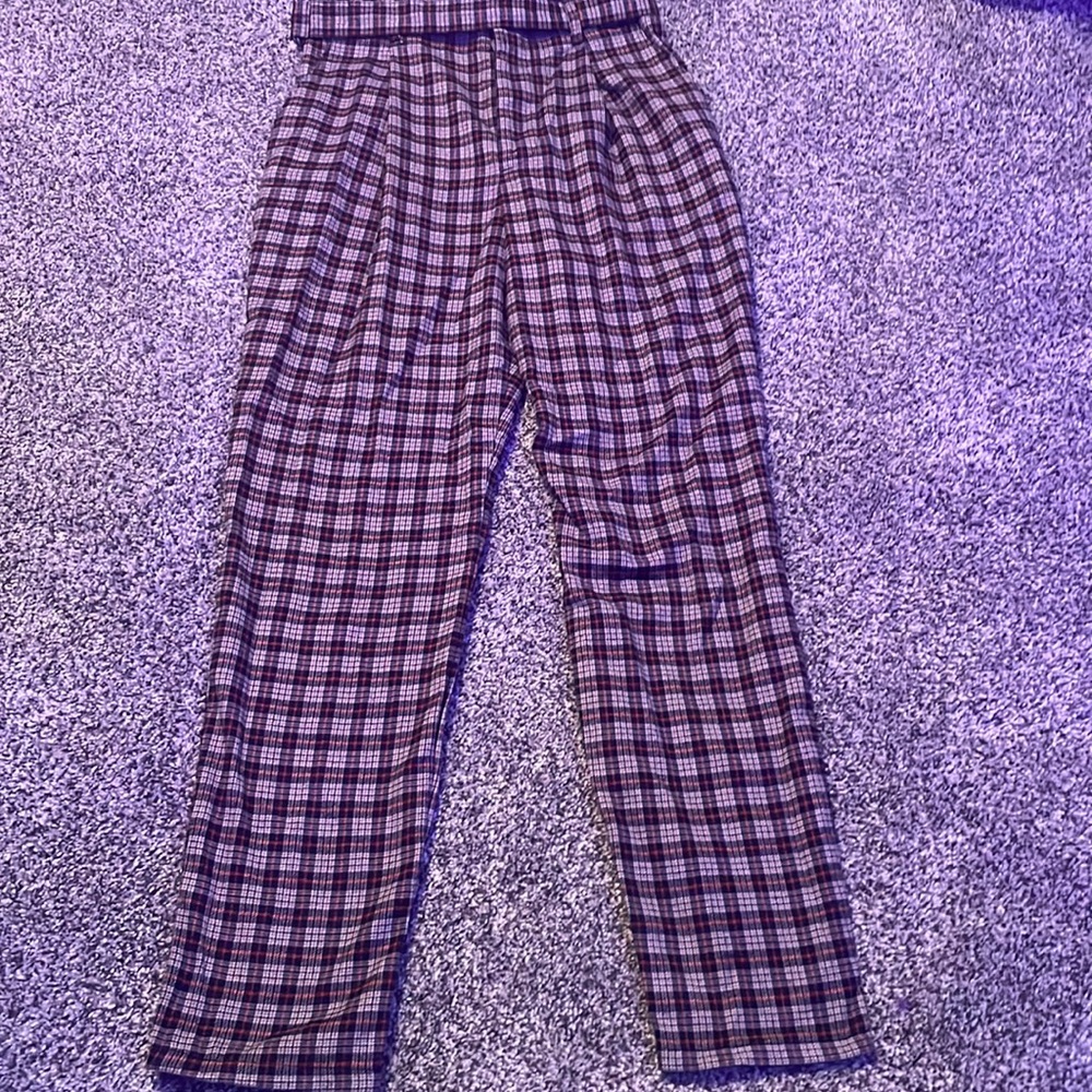 Hollister Plaid Pants With Belt Loops